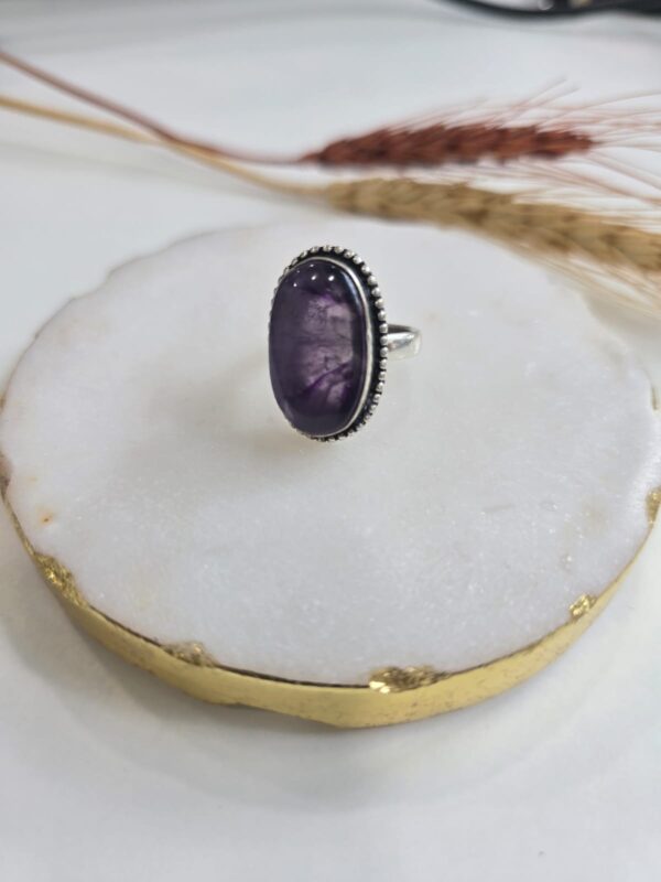 Amethyst Oval Big Ring
