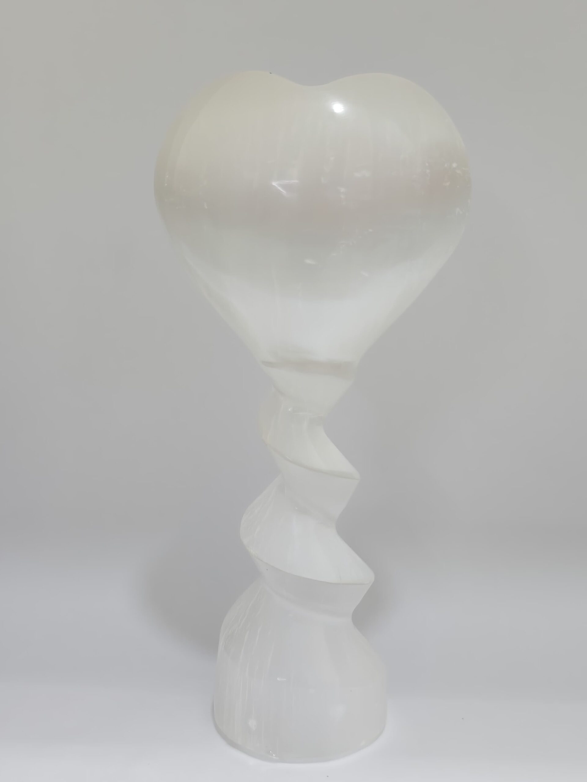 Celenite heart with spiral stand ₹2777