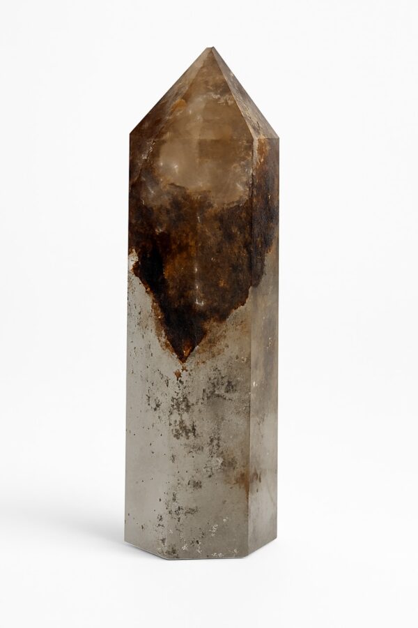Clear Quartz With Pyrite Infusion
