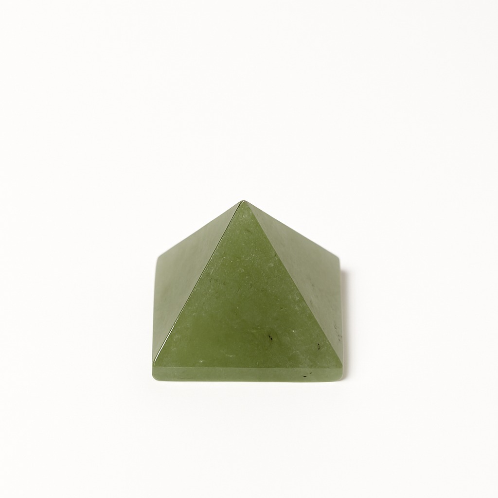 Green aventurine pyramid ₹250.JPG(carving)