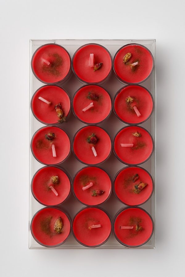 Red - Love Tea Light Candle