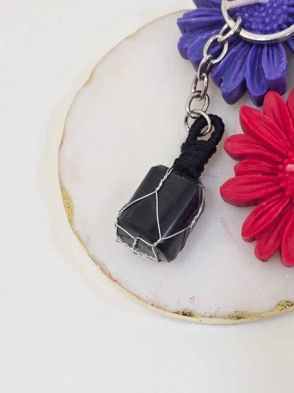 Black Tourmaline - Keychain